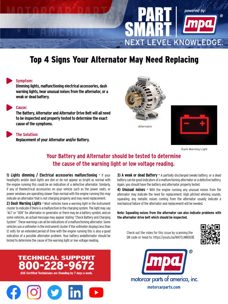 Top 4 Signs Your Alternator May Need Replacing | PDF | Voltage ...