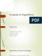  Analysis of Algorithm