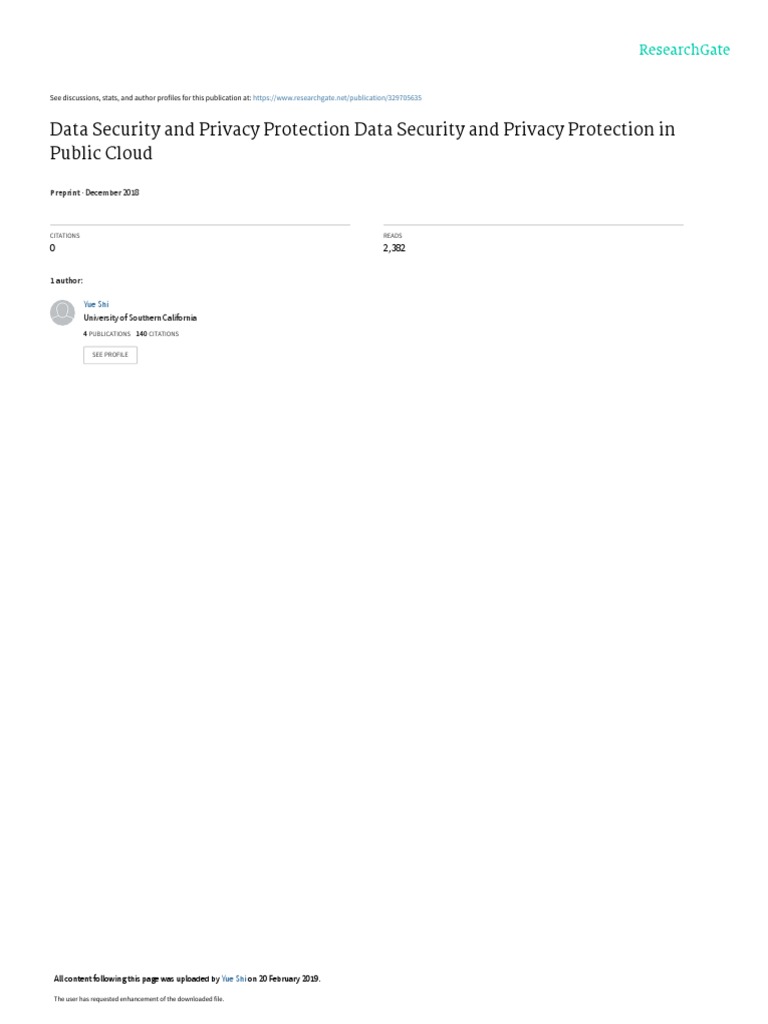 Data Security and Privacy Protection Data Security PDF | PDF ...