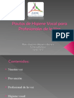 Pautas de Higiene Profesores