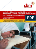 Quality Education For All LMIC Evidence Review CBM 2016 Full Report PDF