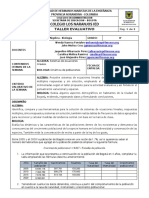 Taller Matemáticas y Biología