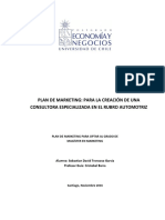 Plan de Marketing para La Creacion de Una Consultora Especializada en El Rubro Automotriz 2016 PDF