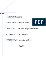 Trabajo N°2 de Fotogrametria