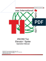 250/350 Ton Elevator / Spider: Operation Manual