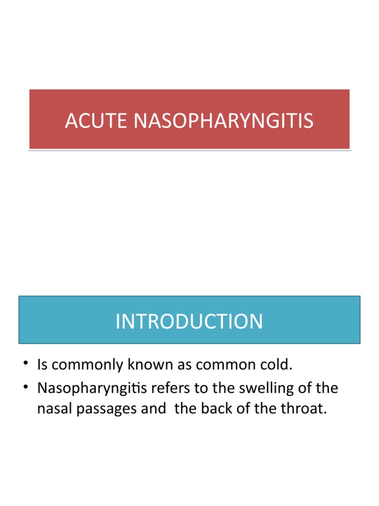 Understanding Acute Nasopharyngitis | PDF | Common Cold | Immunology
