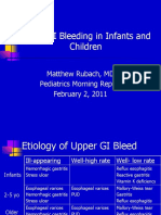 GI Bleed in Infants and Children 02.02.2011