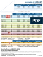 Caravan Price List: New For 2018 New For 2018 New For 2018 New For 2018