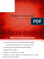 Essentials of a Promissory Note