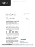 Category - Data Anomalies - Database Management