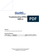 Troubleshooting GPRS Modem GMS-XX