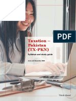 Taxation - Pakistan (TX-PKN) : Syllabus and Study Guide