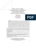 When Values Collide: Field Instructors' Experiences of Providing Feedback and Evaluating Competence