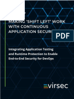 Making Shift Left' Work With Continuous Application Security