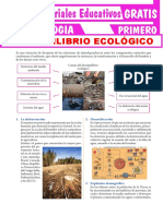 Desequilibrio Ecológico para Primer Grado de Secundaria PDF