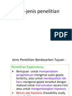 Jenis-Jenis Penelitian