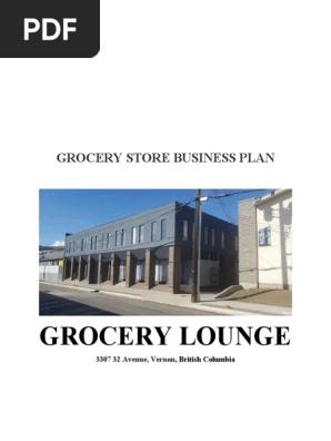Grocery store Business Plan