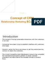 1-Concept of CRM Customer Care