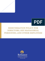 Remuneration Policy For Directors, Key Managerial Personnel and Other Employees