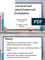 Theoretical and Conceptual Framework Formulation