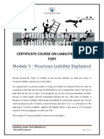 Module 3 (A) - Liabilities Under Tort PDF