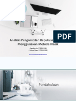 Analisis Pengambilan Keputusan