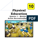 Physical Education 10 WEEK 2