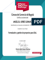 Formulación y Gestión de Proyectos para ESAL - Camara de Comercio Bogotá - 2020 PDF