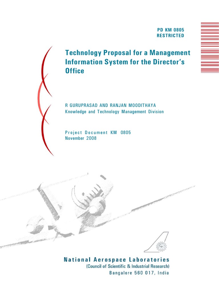 Technology Proposal For A Management Information System For The ...