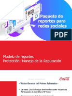 Informe de redes sociales de Coca-Cola para el primer trimestre