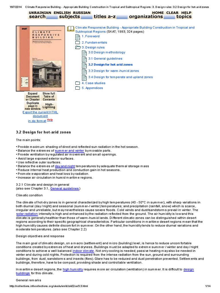 Hot Climate House Design Guidelines | PDF | Building Insulation | Climate
