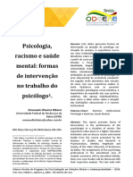 Psicólogo em situação de racismo: dois estudos de caso