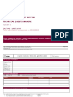 Quality Management System Technical Questionnaire: EN/ISO 13485:2016