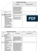 ISO 13485 Internal Audit Checklist