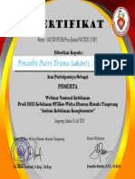 Sertifikat: Pinashti Putri Trisna Sakanti, Amd. Keb