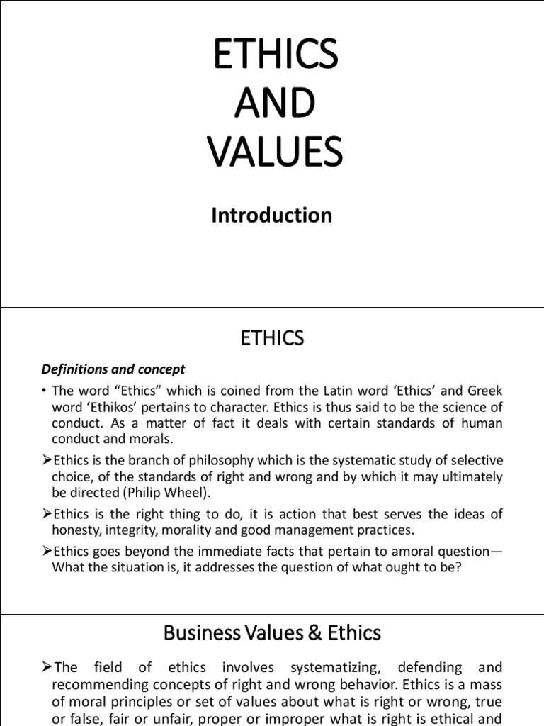 Business Ethics and Governance Overview | PDF | Corporate Social ...