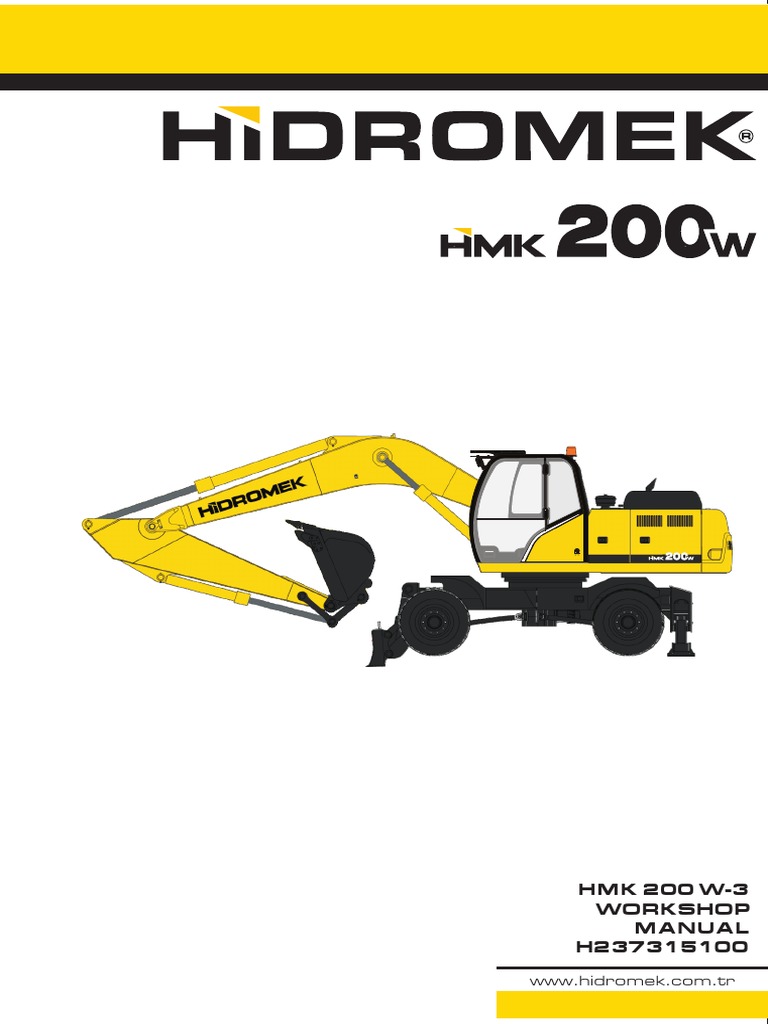 Hidromek HMK 200W-3 Workshop Manual | PDF | Pascal (Unit) | Watt