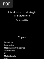 Introduction To Strategic Management