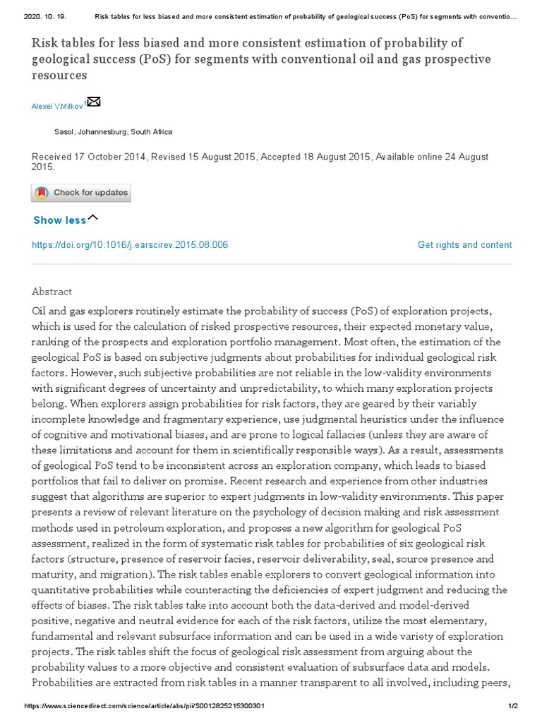 Risk Tables For Less Biased and More Consistent Estimation of