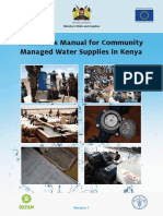 European Commission Humanitarian Aid and Civil Protection Manual for Community Managed Water Supplies in Kenya