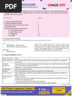 A. Cognizant Roles & Packages: B. Cognizant Eligibility Criteria