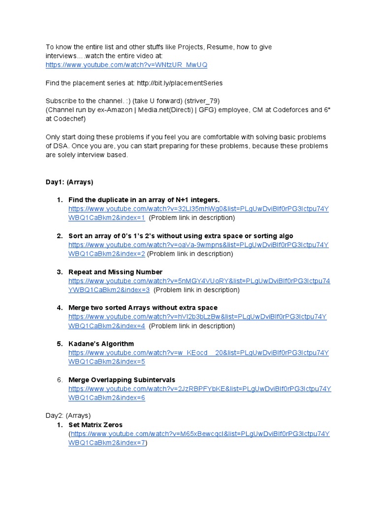 A 28-day study plan covering a wide range of data structures and ...