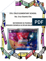 Sta. Cruz Elementary School Sta. Cruz Ozamiz City: Bayanihan Sa Paaralan Brigada Eskwela & Oplan Balik-Eskwela