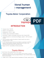 International human resource management at Toyota