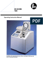 1281 Oxygen Bomb Calorimeter: Operating Instruction Manual
