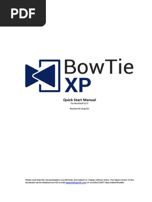 Bowtiexp 10 0 And Up Quick Start Manual Risk Hazards