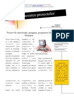 T2 Proiect de Interventie, Program, Propunere de F PDF