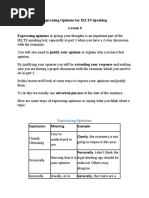 Expressing Opinions For IELTS Speaking Lesson 8 Expressing Opinions or Giving Your Thoughts Is An Important Part of The