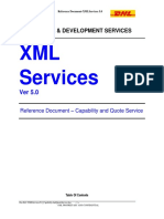 XMLServices5.0 CapabilityAndQuoteService
