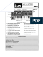 Easystart: Microkorg Main Features